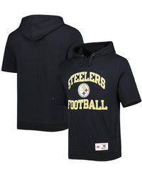 Mitchell & Ness - Pittsburgh Steelers Washed Short Sleeve Pullover Hoodie - Lyst