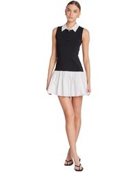 Endless Rose - Mixed Media Cotton Polo Mini Dress - Lyst
