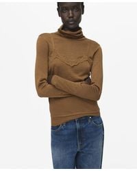 Mango - Wool-blend Turtleneck Sweater - Lyst