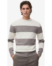 Mango - Wool-blend Striped Sweater - Lyst