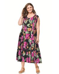 Woman Within - Plus Size Within Pintucked Sleeveless Dress - Lyst