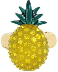 Betsey Johnson - S Pineapple Cocktail Stretch Ring - Lyst
