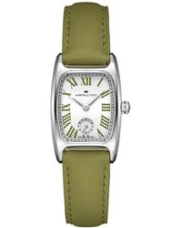 Hamilton - Swiss American Classic Small Second Leather Strap Watch 24x27mm - Lyst