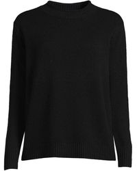 Lands' End - Cashmere Easy Fit Crew Neck Sweater - Lyst