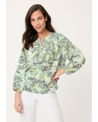 Olsen - Safari Print Tunic Blouse - Lyst