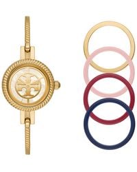 Tory Burch - Reva -tone Stainless Steel Bangle Bracelet Watch 27mm Gift Set - Lyst