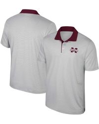 Colosseum Athletics - Mississippi State Bulldogs Tuck Striped Polo Shirt - Lyst