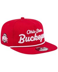 KTZ - Ohio State Buckeyes Adventure Team Text Golfer Snapback Hat - Lyst