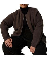 UNIVERSAL STANDARD - Plus Size Better Than Wool Zip Cardigan - Lyst