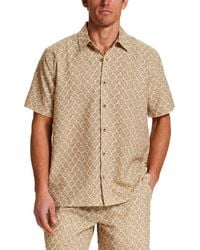 Vintage & Black - Printed Regular-fit Collared Shirt - Lyst