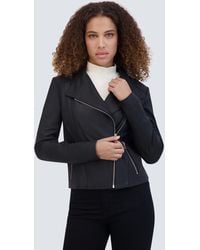Andrew Marc - Felix Moto Leather Jacket - Lyst