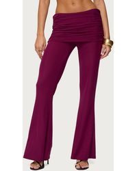 Edikted - Halli Fold Over Mini Skirt Pants - Lyst