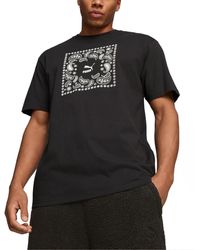 PUMA - Paisley Graphic Short-sleeve Crewneck T-shirt - Lyst