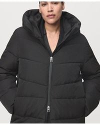 Mango - Hood Quilted Coat - Lyst