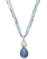 Style & Co. - Stone & Seed Bead Multi-chain Pendant Necklace - Lyst