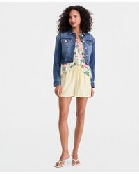 On 34th - Striped Drawstring Shorts - Lyst