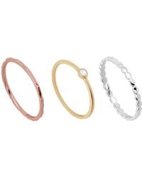 Macy's - 3-piece Cubic Zirconia Ring Set (0.12 Ct. T.w. - Lyst