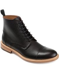 Taft - Rome Full-grain Leather Cap Toe Dress Boots - Lyst