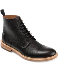 Taft - Rome Full-grain Leather Cap Toe Dress Boots - Lyst