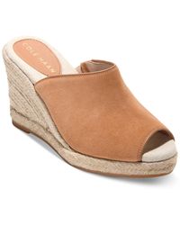 Cole Haan - Cloudfeel Southcrest Espadrille Mule Wedge Sandals - Lyst
