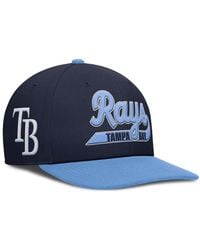 Nike - Navy/light Blue Tampa Bay Rays Pro Performance Snapback Hat - Lyst