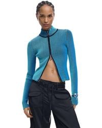 Desigual - Double Zip Knit Jacket - Lyst