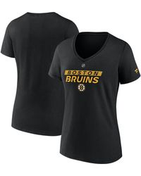 Fanatics - Boston Bruins Authentic Pro Core Primary V-neck T-shirt - Lyst