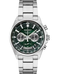 Seiko - Chronograph Essentials Stainless Steel Bracelet Watch 41mm - Lyst