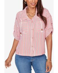 Ruby Rd. - Petite Beaded Seersucker Portrait Collar Jacket - Lyst