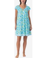 Ellen Tracy - Short-sleeve Chemise Jersey Sleep Dress - Lyst
