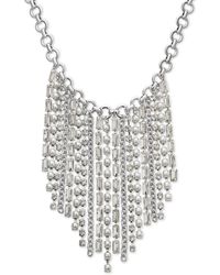 INC International Concepts - Tone Crystal & Imitation Pearl Statement Necklace - Lyst