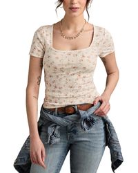 Lucky Brand - Pointelle Tee - Lyst