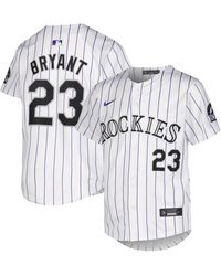 Nike - Big Boys And Girls Kris Bryant Colorado Rockies Home Limited Player Jersey - Lyst