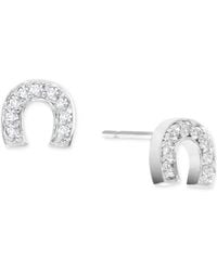 Macy's - Cubic Zirconia Horseshoe Stud Earrings (1/3 Ct. T.w. - Lyst