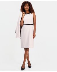 Kasper - Colorblocked Sheath Dress - Lyst