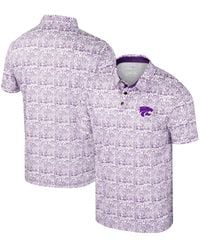 Colosseum Athletics - Kansas State Wildcats It's Time Allover Print Polo Shirt - Lyst