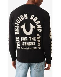 TRUE RELIGION - Relaxed Logo Sweater - Lyst