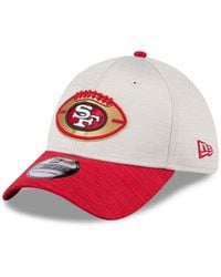 KTZ - Stone/scarlet San Francisco 49ers 2024 Sideline Historic 39thirty Flex Hat - Lyst