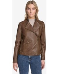Andrew Marc - Frankie Moto Leather Jacket - Lyst
