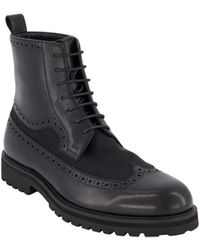 DKNY - Lace Up Rubber Sole Wingtip Dress Boots - Lyst