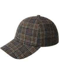 Kangol - Plaid Earflaps Wool-polyester Blend Baseball Cap - Lyst