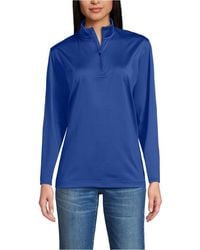 Lands' End - Rapid Dry Quarter Zip Pullover - Lyst
