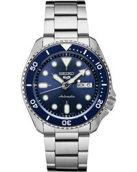 Seiko - Automatic 5 Sports Stainless Steel Bracelet Watch 42.5mm - Lyst