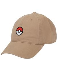 Pokemon - Embroidered Poke Ball Baseball Hat (one Size) - Lyst