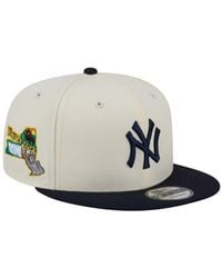 KTZ - Cream/navy New York Yankees Localized 9fifty Snapback Hat - Lyst