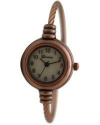 Olivia Pratt - Thin Swirl Delicate Bangle Watch - Lyst