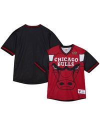 Mitchell & Ness - Chicago Bulls Jumbotron 3.0 Mesh V-neck T-shirt - Lyst