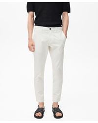 Mango - Prato Cropped Tapered Chino Pants - Lyst