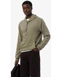 Lacoste - Classic-fit Logo Stripe Zipped Hoodie - Lyst