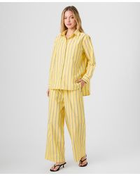 French Connection - Striped Drawstring Pants - Lyst